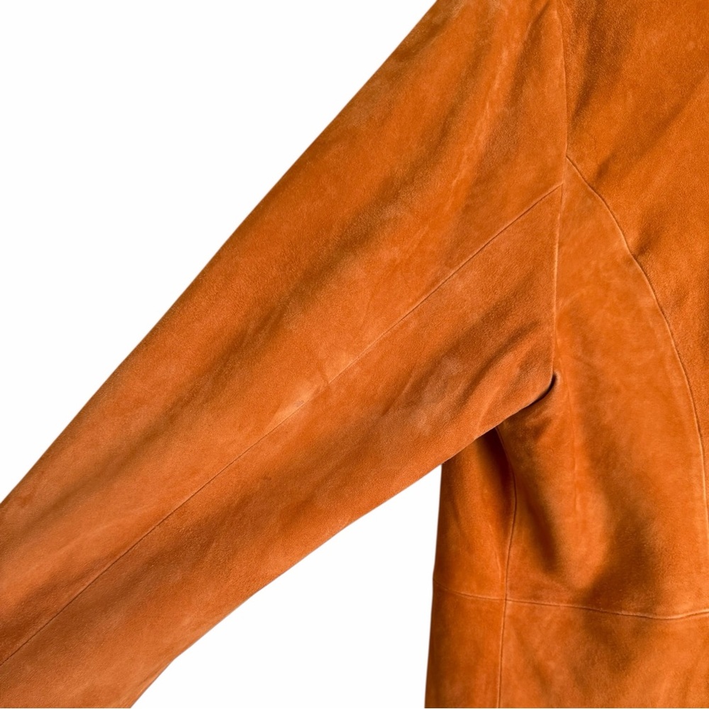 Eileen Fischer Bohemian Pumpkin Suede Jacket Size 3X - Picture 9 of 12